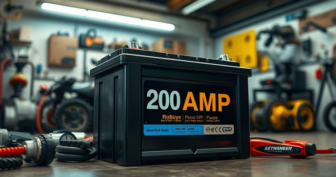 Bateria 200 Amp: Potência e Durabilidade